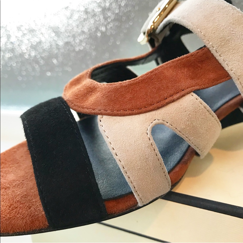 Rebecca Minkoff Suede Wedge Sandals - Picture 3 of 10